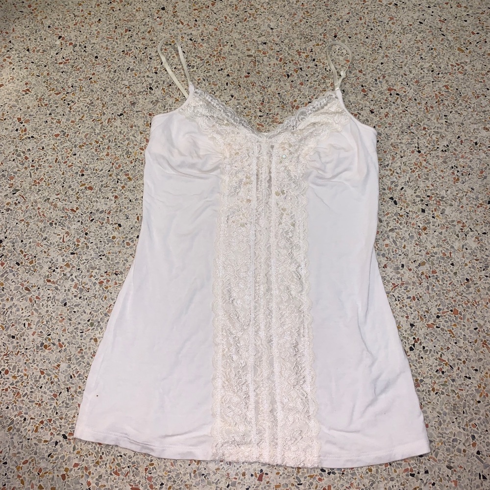 Guess lace/sequin tank top